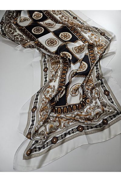 Webinay Home Μεταξωτό Voile Σάλι Ethnic Pattern Voile Shawl Νέα σεζόν