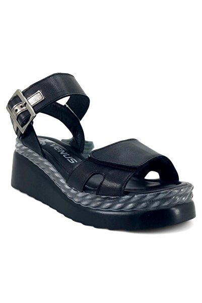 Venüs 2512303 25YS Γυναικεία Καθημερινά Σανδάλια Μαύρα