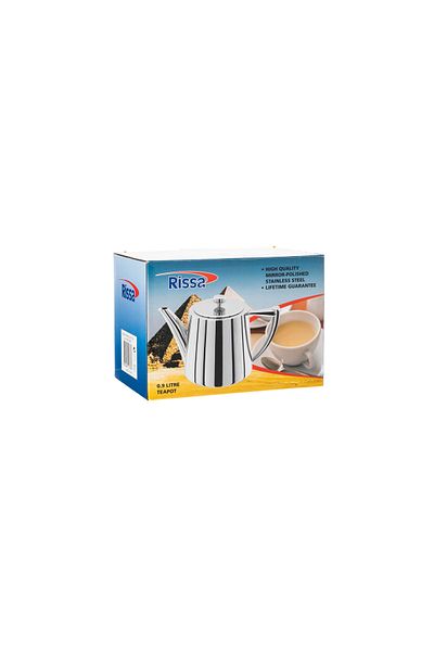 RİSA High quality stainless steel teapot, 900 ml capacity