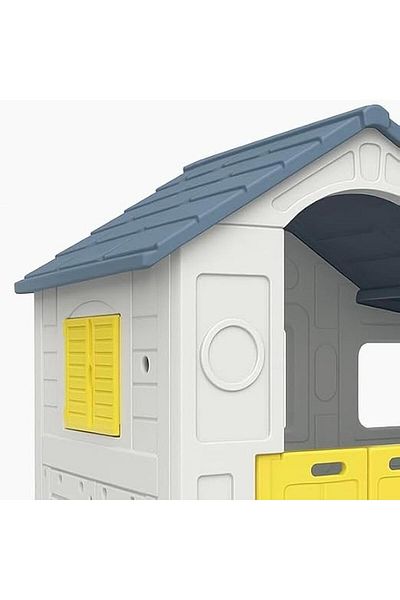 ALBADER Kids House With Room, Outdoor Children's Playset, Children Plastic Play House, Big House