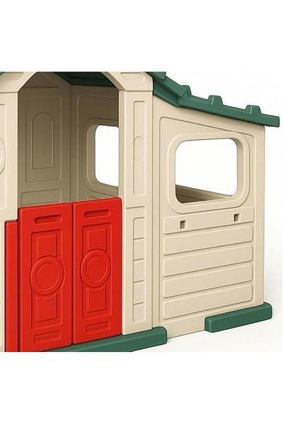 ALBADER Kids House With Room, Outdoor Children's Playset, Children Plastic Play House, Big House