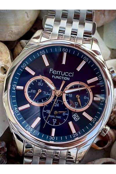 Ferrucci Brand Men's Watch All F. Active 2 Years Warranty Bracelet