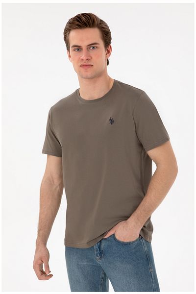 U.S. Polo Assn. Тениска U.S. Polo Assn с кръгло деколте, стандартна кройка и основна кройка