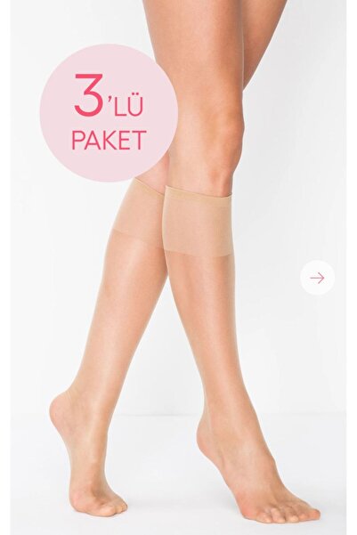 Penti جوارب Fit15 بلون البشرة مكونة من 3 قطع