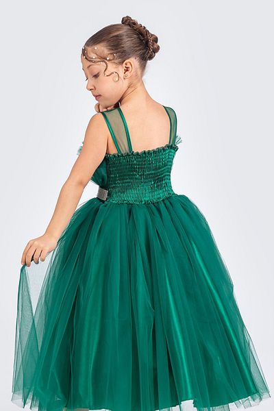 happyTekstil Graduation Dress with Tarlatan - Emerald