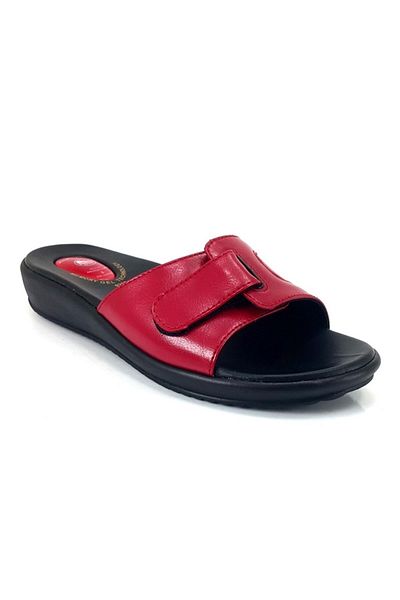 Ceyo 9200-12 Heel Spur Feature Slippers-Red