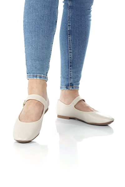 PAYZİN ''TURKAN'' جلد مستدير من الأمام ونعل مسطح وقبعة راقصة الباليه للموسم ا...