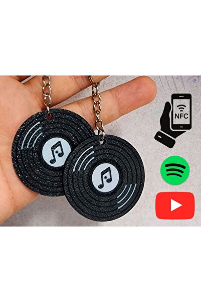 WELLCUT Kişiselleştirilebilir NFC Sosyal Medya Anahtarlık - Spotify