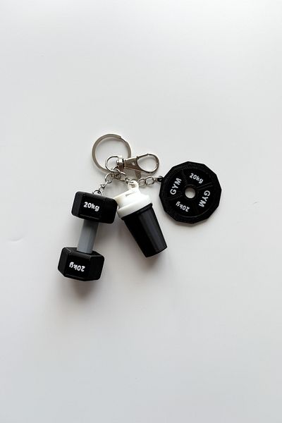sin istanbul Gym Silver Chain Keychain, Bag Ornament