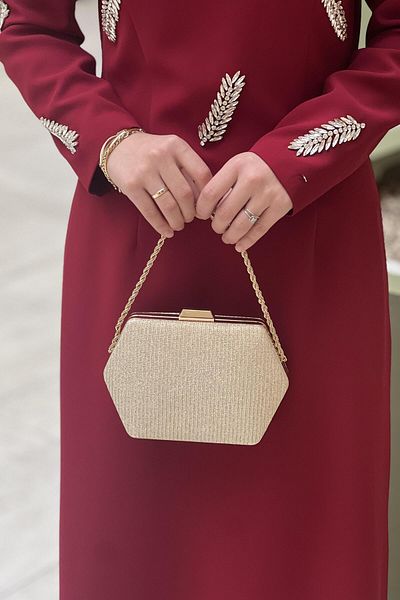 Mahal Βραδινή τσάντα φορέματος με αλυσίδα Diamond Model