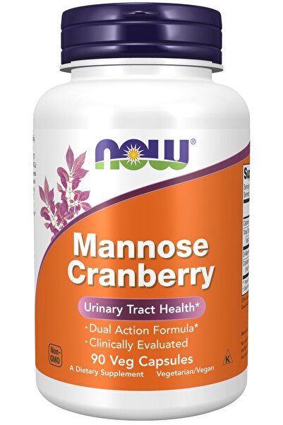 Now Foods D-mannose Cranberry Vaccinium Urinary Tract Health Dual Action Formula