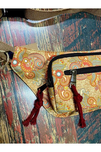 Street Bag Ethnic Authentic Bohemian Daily Travel Waist Bag Multi-Pocket Water Resistant