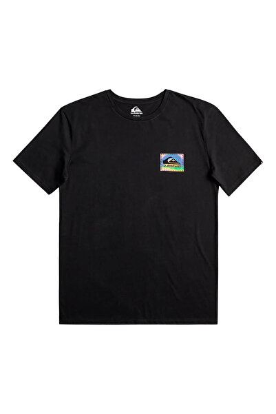 Quiksilver Colour Flow muška crna majica sa okruglim izrezom