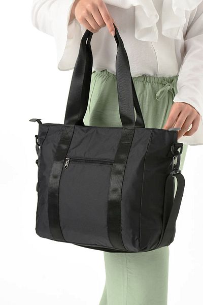 Lifonbag Women's Water Resistant Parachute Fabric 2 Compartment Adjustable Cross Strap Tote Bag