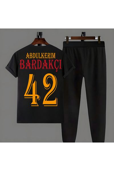Biy Store Abdulkerim Bardakci Footballer Back Jersey Printed Unisex T-Shirt Regular Fit T-Shirt Sweat Suit