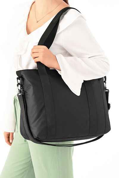 Lifonbag Women's Water Resistant Parachute Fabric 2 Compartment Adjustable Cross Strap Tote Bag