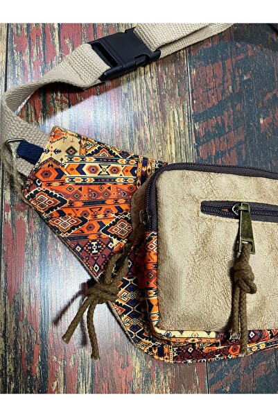 Street Bag Ethnic Authentic Bohemian Daily Travel Waist Bag Multi-Pocket Water Resistant