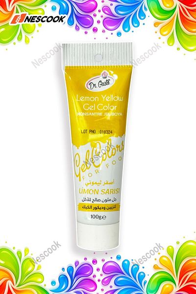 nescook Lemon Yellow Tube Gel Paint 100 Gr