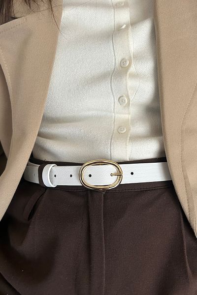 keisy Mary Gold Buckle Women's Belt