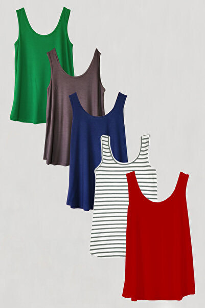 EFFE Блуза с презрамки от 5 части, памучен джърси и пениран памук