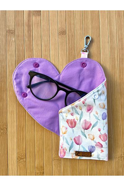 İsella Heart Glasses Case - Tulip Model