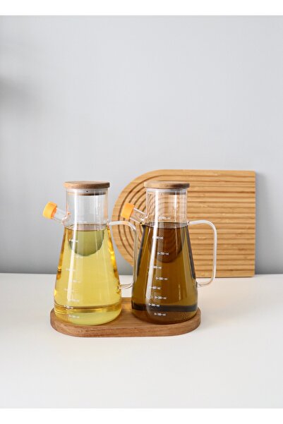 EYD Akasya Yağdanlık Akasya Standlı Akasya Kapaklı Set 900ML