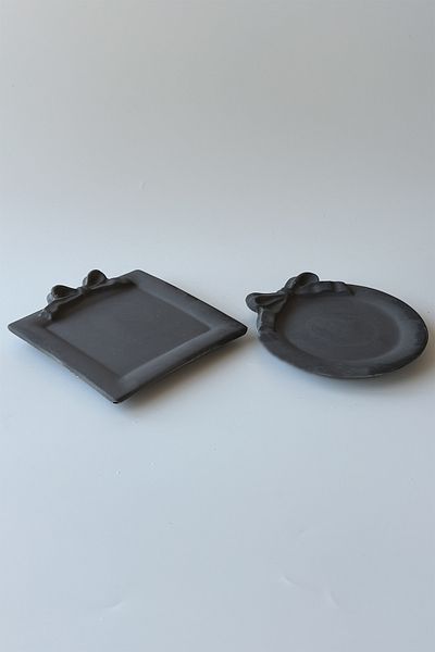 sin istanbul 2-Piece Bowknot Mini Plate Anthracite