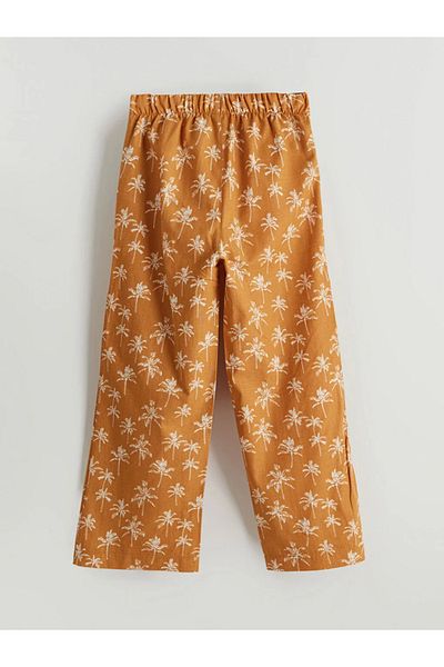 LC Waikiki Lcw Kids Beige Elastic Waist Girls' Trousers
