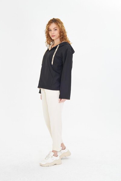 TIFFANY&TOMATO Çift Taraflı Suya Dayanıklı Kapüşonlu Mont