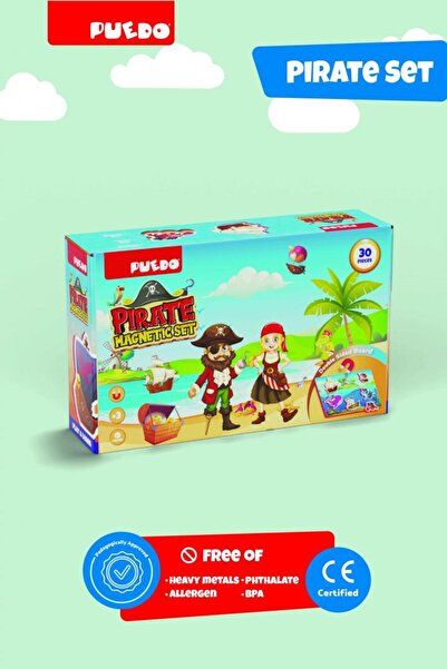 PUEDO Joc Magnetic Din Spuma Eva, Pirati, Puedo Toys