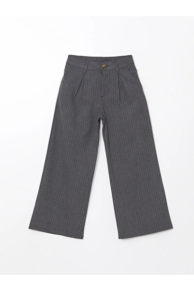 LC Waikiki LCW Kids Сиви панталони с регулируема еластична талия за момичета