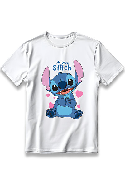 EZG Business ΜΠΛΟΥΖΑΚΙ WE LOVE STITCH Μοντέλο Unisex 100% Βαμβακερό Άνετο Μπλ...