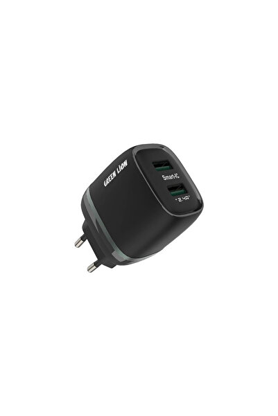 Green Lion 12W Çift USB Girişli Hızlı Şarj Başlığı, 2.4A, Akıllı IC Koruma, 1...