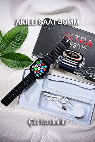 hepucuzda T10 Ultra Watch 8 Serisi Akıllı Saat 49mm Çift Kordonlu