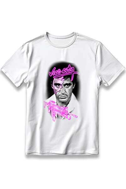 EZG Business Μπλουζάκι Vice City SCARFACE με σχέδιο της ταινίας, Unisex, 100%...