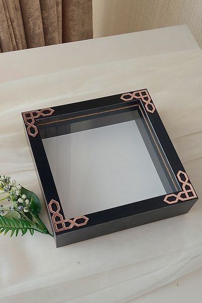 Verda Çerçeve 20x20x5 cm New Fashion Flower Pattern Memory Frame