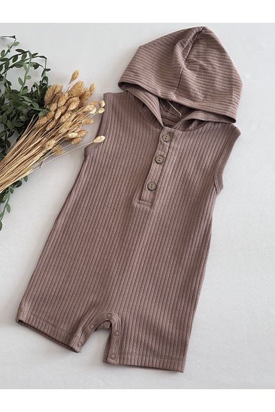 Kidaxi Unisex Hooded Sleeveless Barbatöz