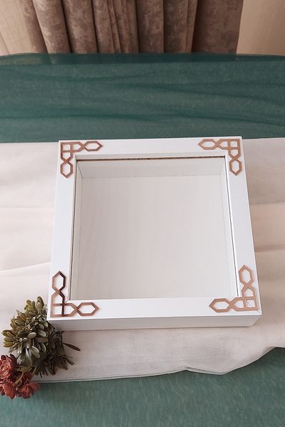 Verda Çerçeve 20x20x5 cm New Fashion Flower Pattern Memory Frame