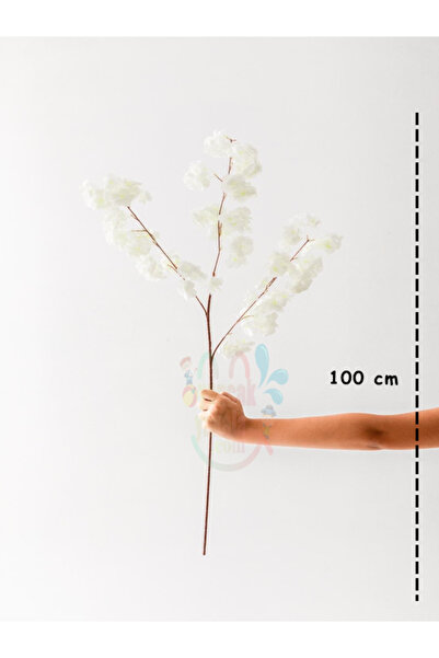 oyuncak yakala 100 cm Yapay Bahar Dalı Japon Kiraz Çiçeği Dekoratif Çiçek 120...