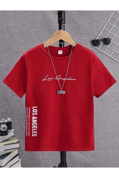 ELFAMİ Los Angeles Front and Side Printed Children's T-Shirt