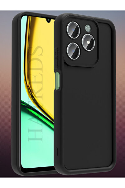 Hatreds Realme C61 Kılıf Kamera Korumalı Kenar Çıkıntılı Soft Renkli Silikon ...