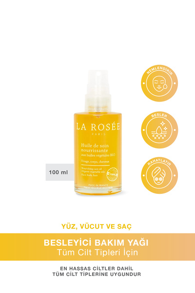 La Rosee Paris BESLEYİCİ BAKIM YAĞI Organik Bitkisel Yağlar İçeren - 100 mL
