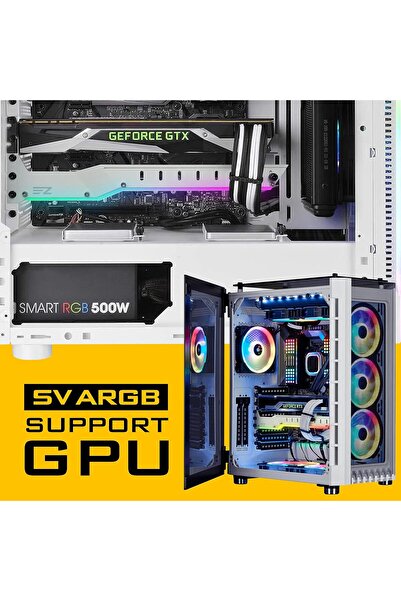 VipDeluXe Ezdiy-Fab Right Gpu Holder Brace 5V 3-Pin Argb Led