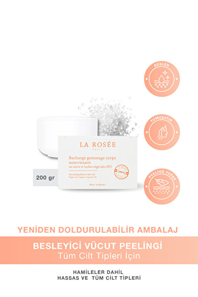 La Rosee Paris BESLEYİCİ VÜCUT PEELİNGİ Şeker ve Organik Bitkisel Yağlar İçer...