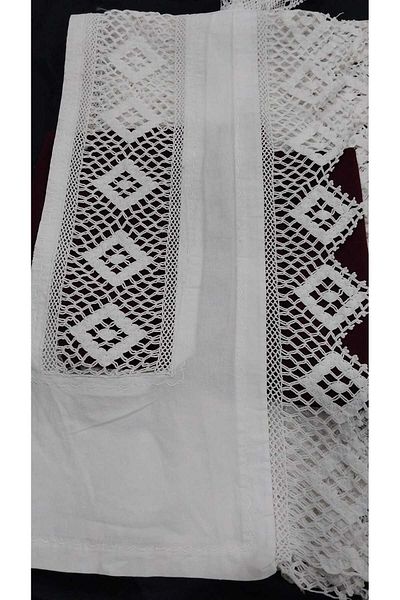 Papatyam 2 Pieces (220 cm) Hand-Knitted Crocheted Lace Dowry