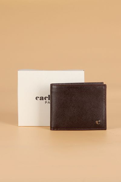 Cacharel Genuine Leather Men's Wallet, Card Holder Lacos Brown