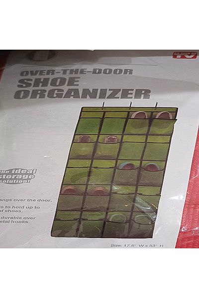 AS SEEN ON TV Over the door shoes organizer Red color