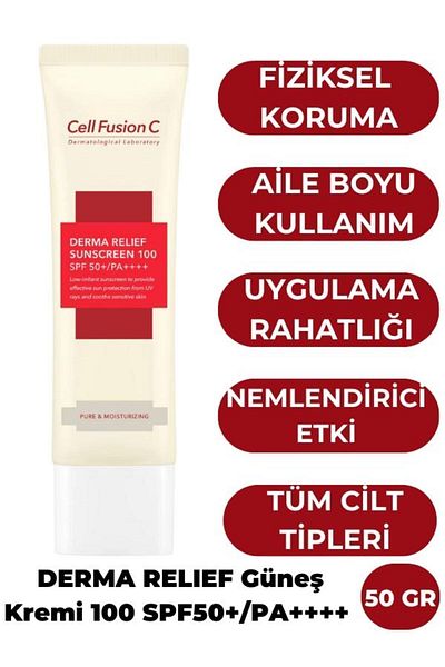 the fair. Cell Fusion C Derma Relief 50 Gr Sun Cream - 100 Spf 50/Pa Brightening Eye Contour Series