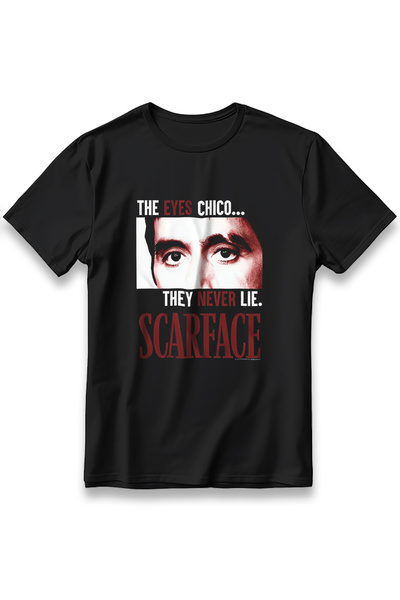 EZG Business Tricou Scarface Movie The Eyes Chico Model Unisex 100% Bumbac, C...