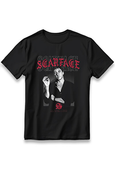 EZG Business Tricou Scarface Movie Model Unisex, 100% bumbac, confortabil, cu...